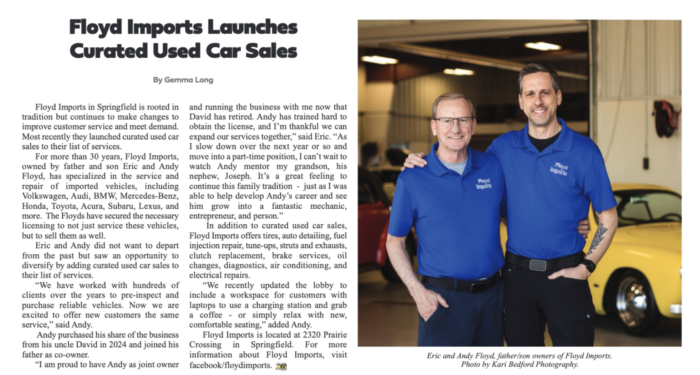 Floyd Imports Launches Curated Used Car Sales